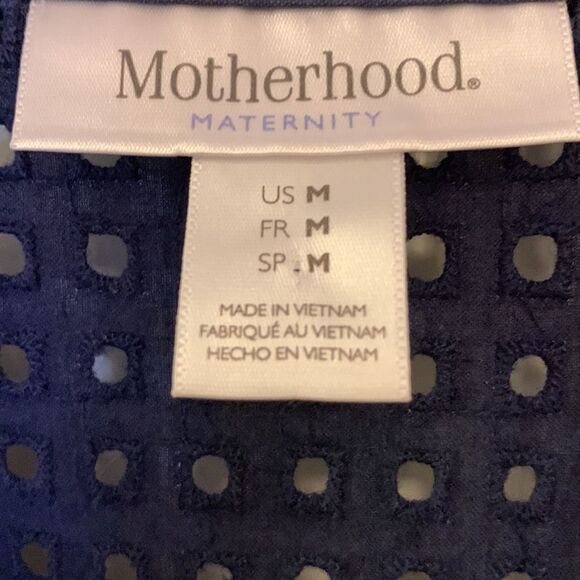 Motherhood size medium navy sleeveless maternity dress - Picture 5 of 8